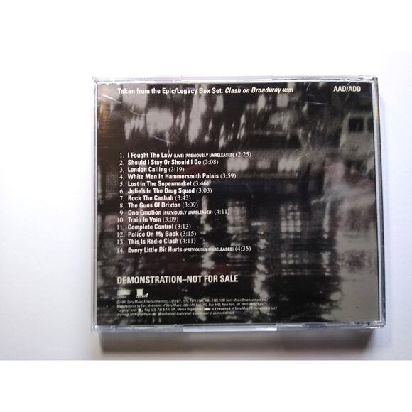 The Clash On Broadway The Trailer CD Sampler Promo Punk Rock New Wave 1991 - Picture 3 of 3